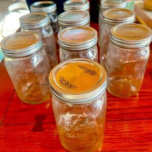 Kerr self sealing wide mouth mason jars.  New. 2 for $15